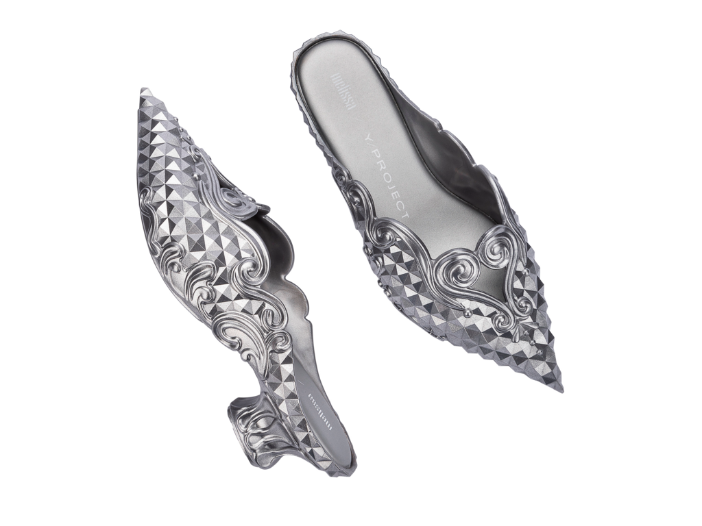 Silver melissa shoes discount