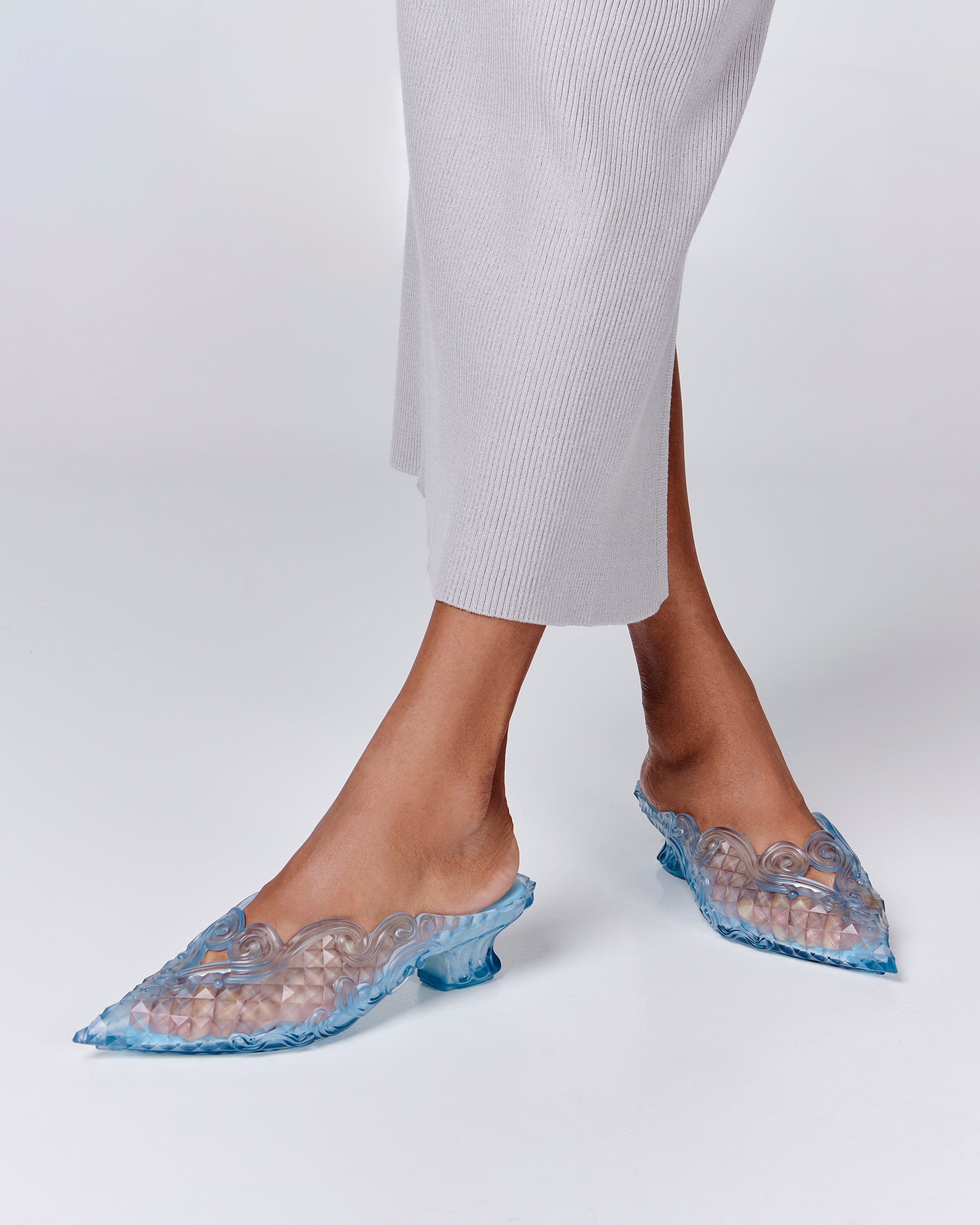 Melissa Court Shoe + Y/Project Clear Blue