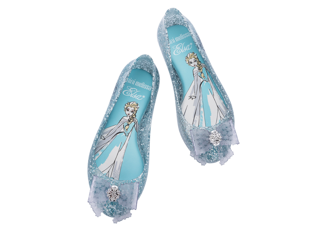 Mini Melissa Sweet Love + Disney Princess Child - Glitter Blue