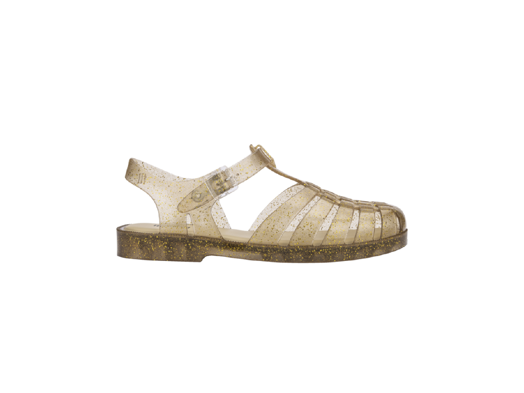 Clear 2025 glitter sandals