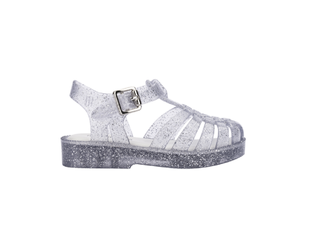 Mini melissa silver best sale glitter