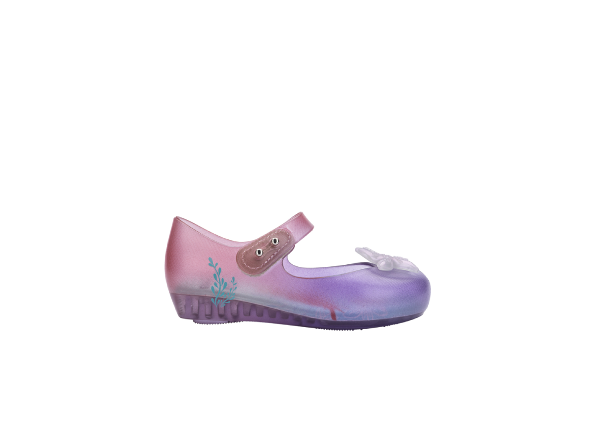 Mini Melissa Ultragirl + Little Mermaid - Clear Purple Pink