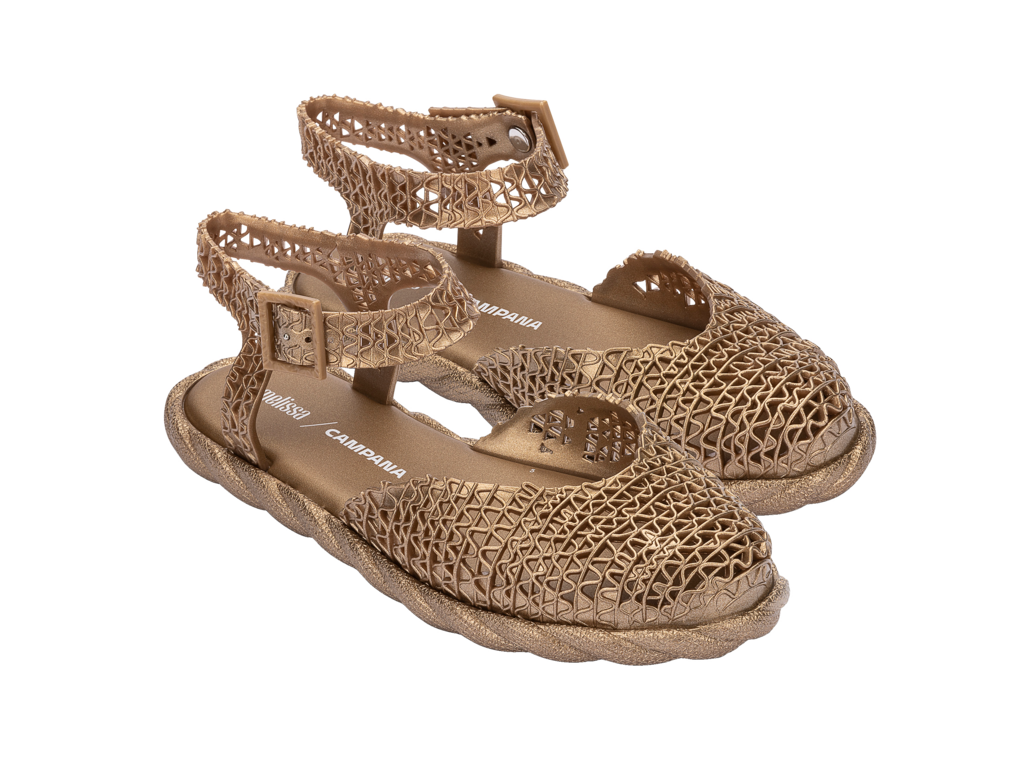 Melissa Campana Papel Espadrille Gold