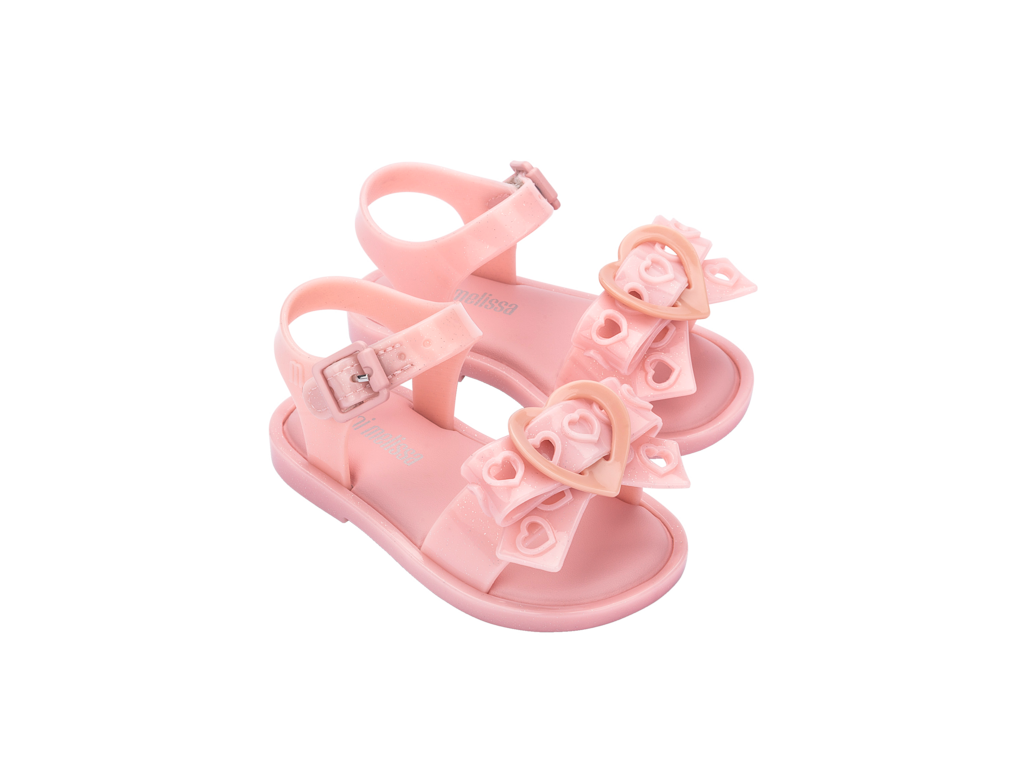 Mini Melissa Mar Sandal Hot - Glitter Pink