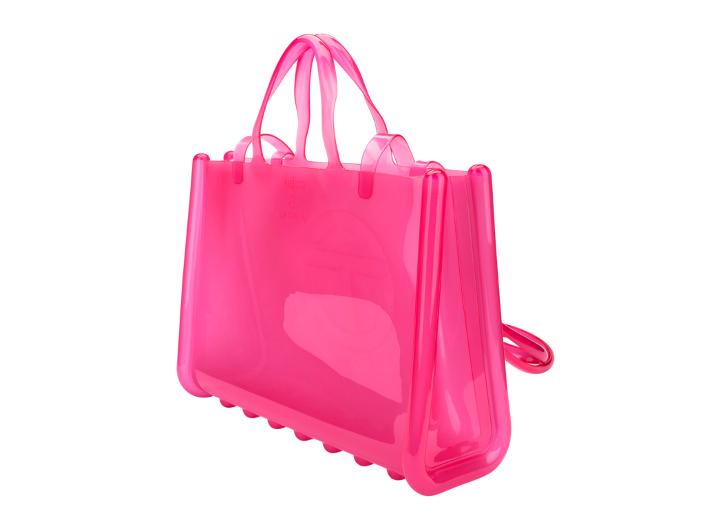 Transparent hot sale pink bag