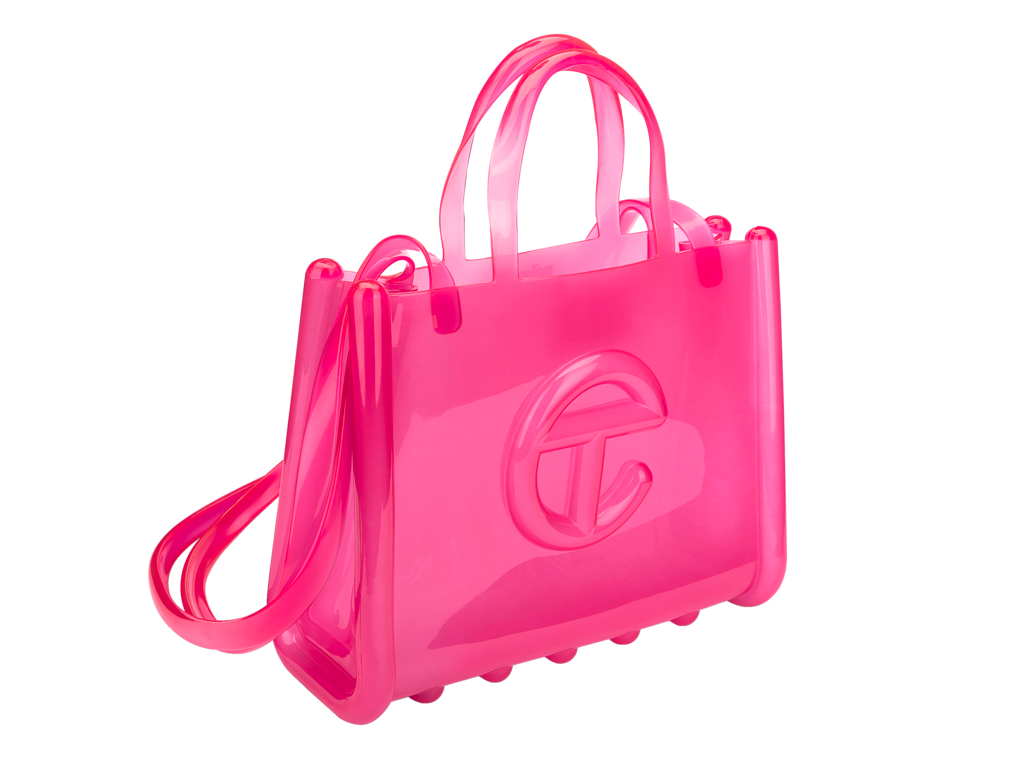 Melissa + Telfar  Medium Jelly Shopper Bag - Pink
