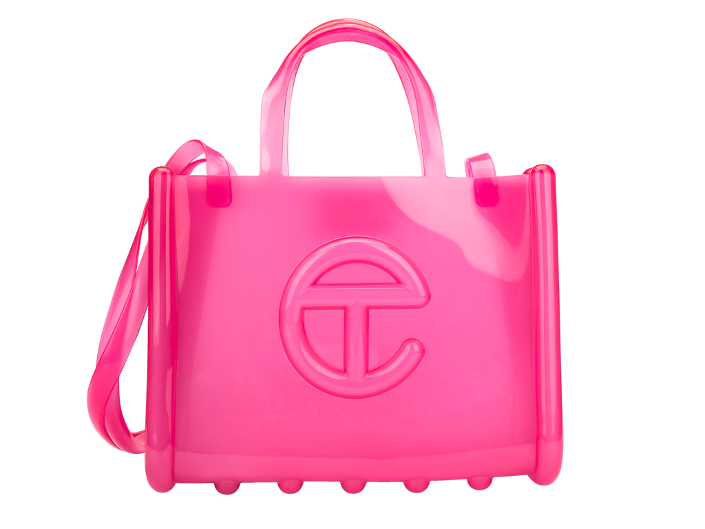 Melissa + Telfar  Medium Jelly Shopper Bag - Pink