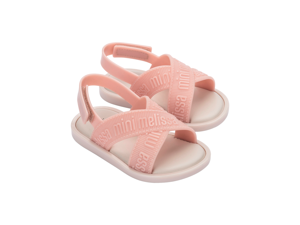 Mini Melissa M Lovers Sandal Beige Pink MelissaAustralia