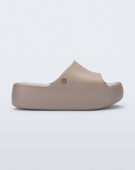 Melissa Free Platform Slide - Dark Beige