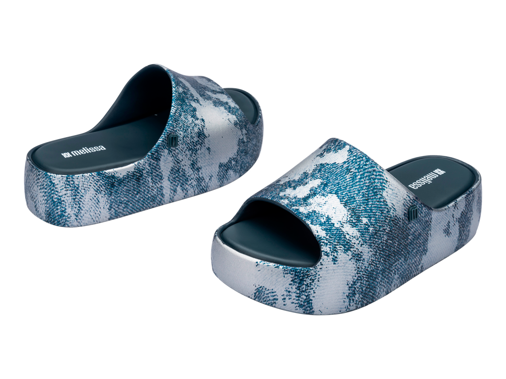 MELISSA FREE PLATFORM SLIDE DENIM