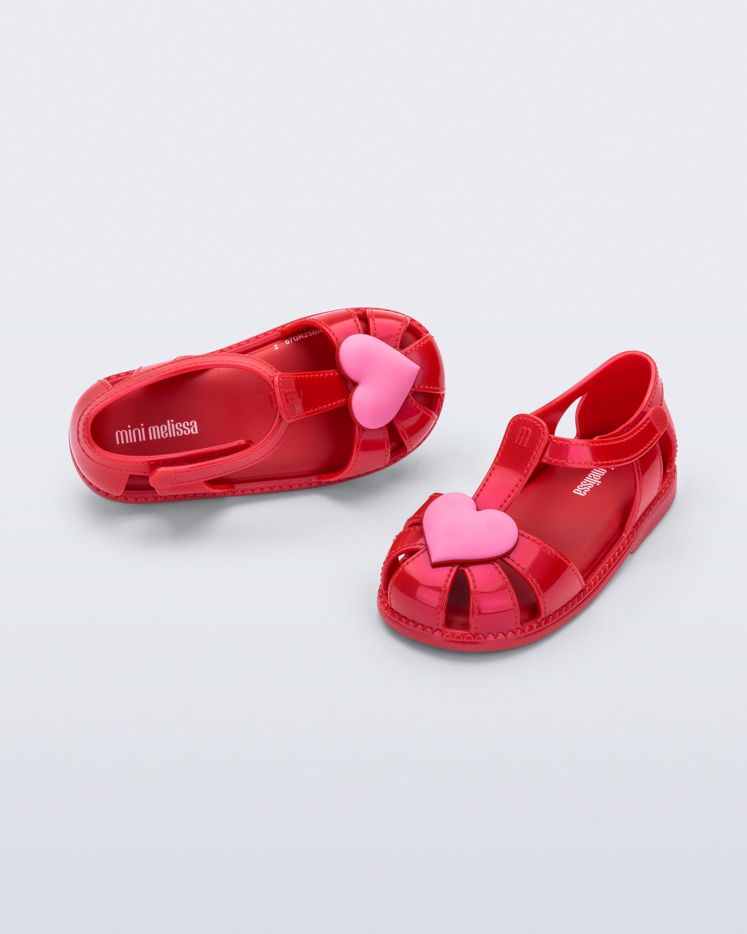 MINI MELISSA HIP HEART BALLERINA RED