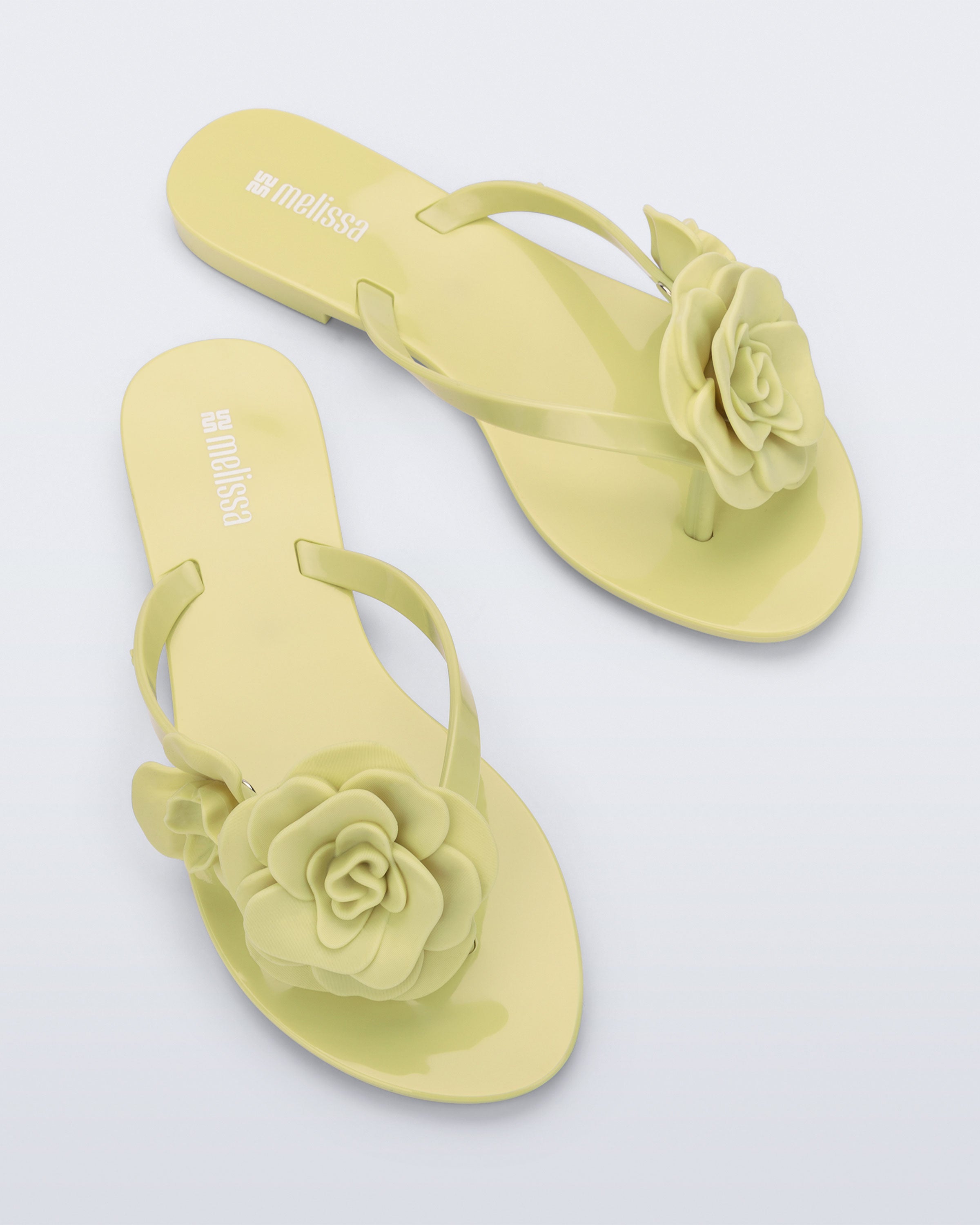 Melissa Harmonic Petals Flip Flop  Green
