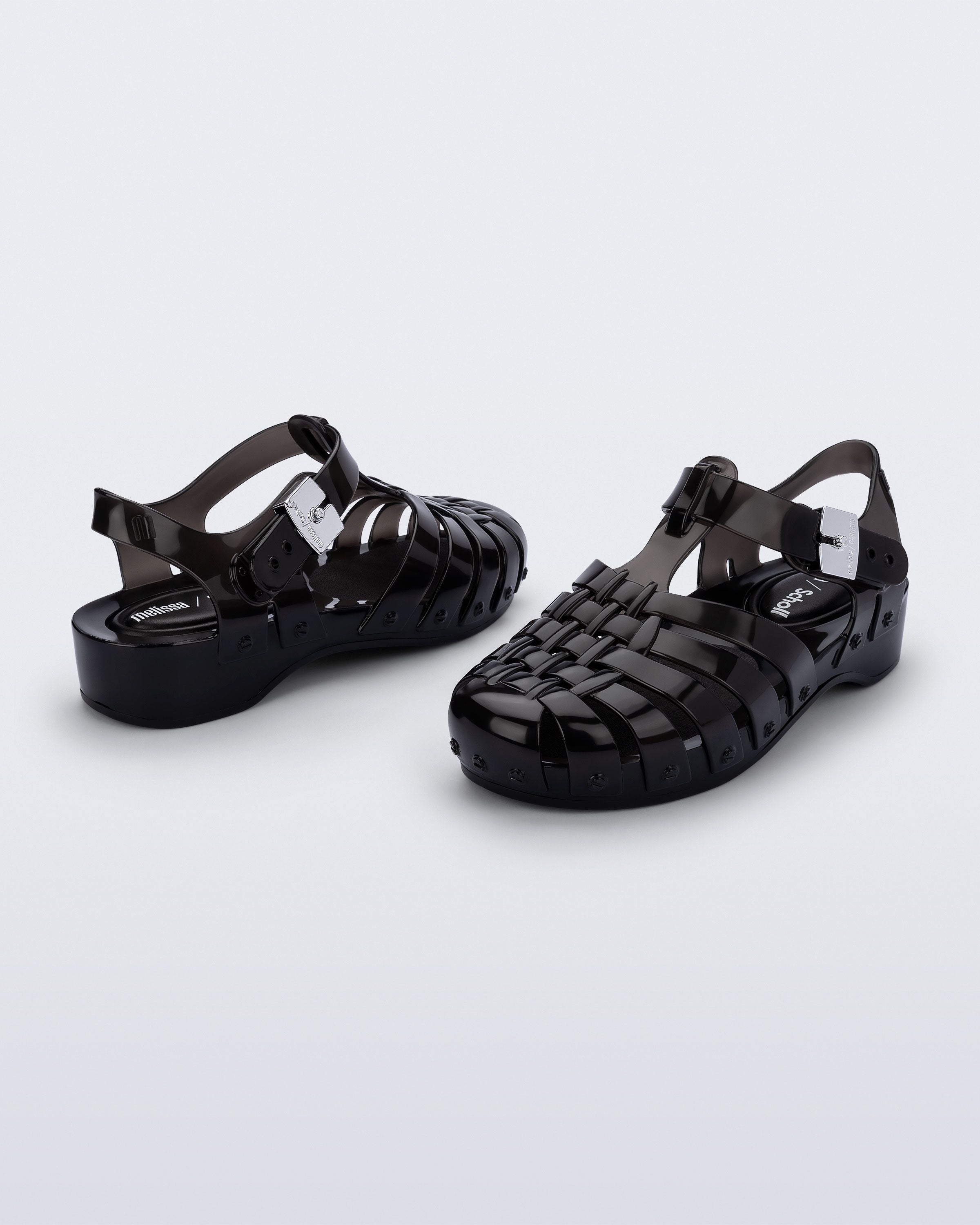 MELISSA POSSESSION PESCURA HEEL + SCHOLL BLACK