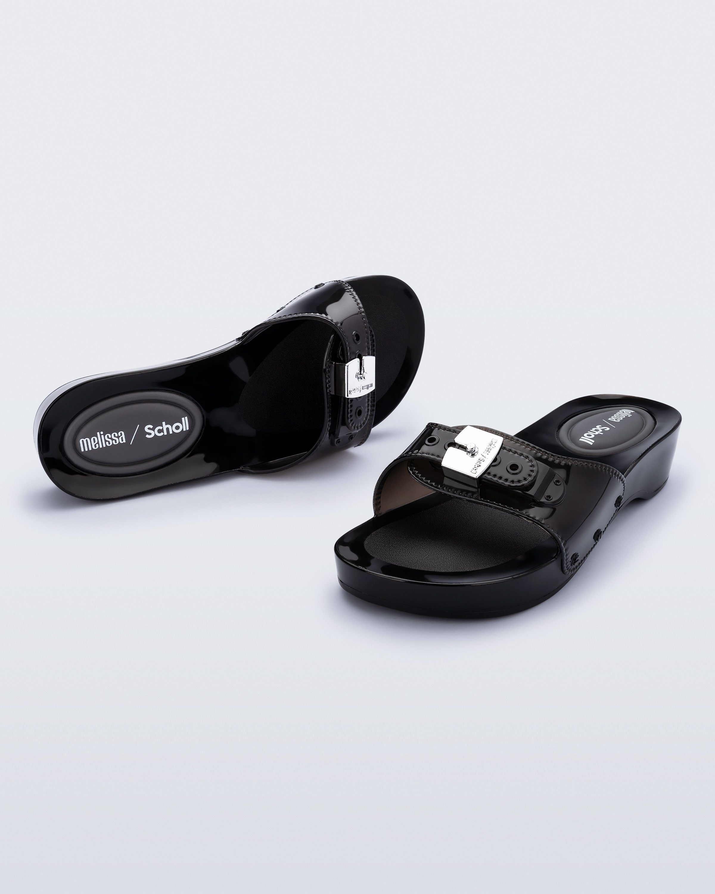 MELISSA PESCURA HEEL + SCHOLL BLACK