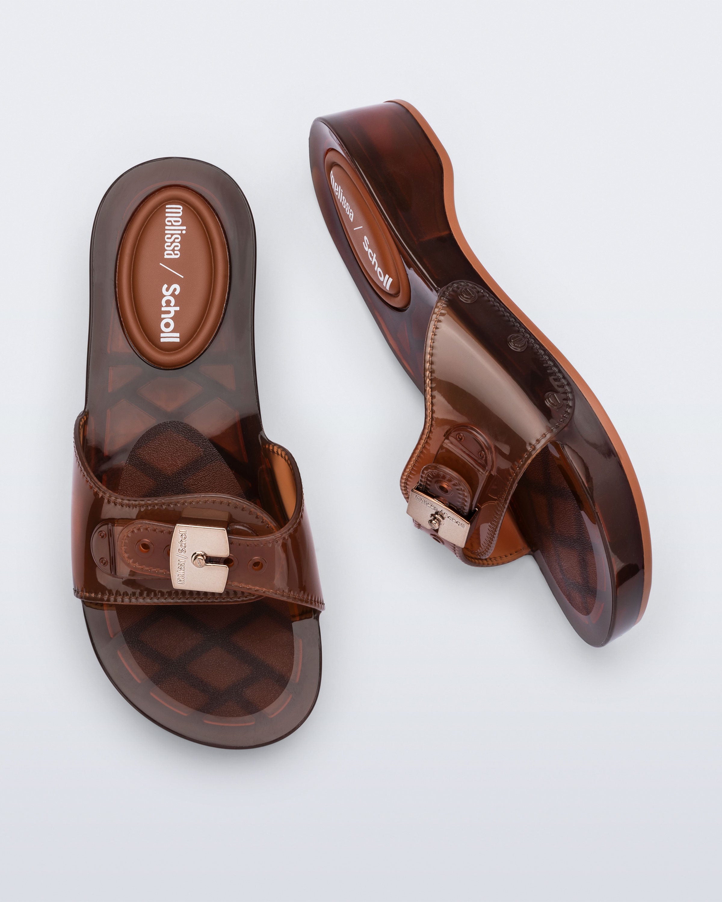 MELISSA PESCURA HEEL + SCHOLL BROWN