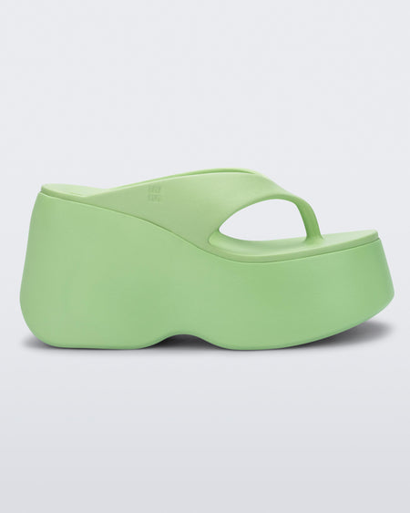 Melissa Free Thong Wedge Green