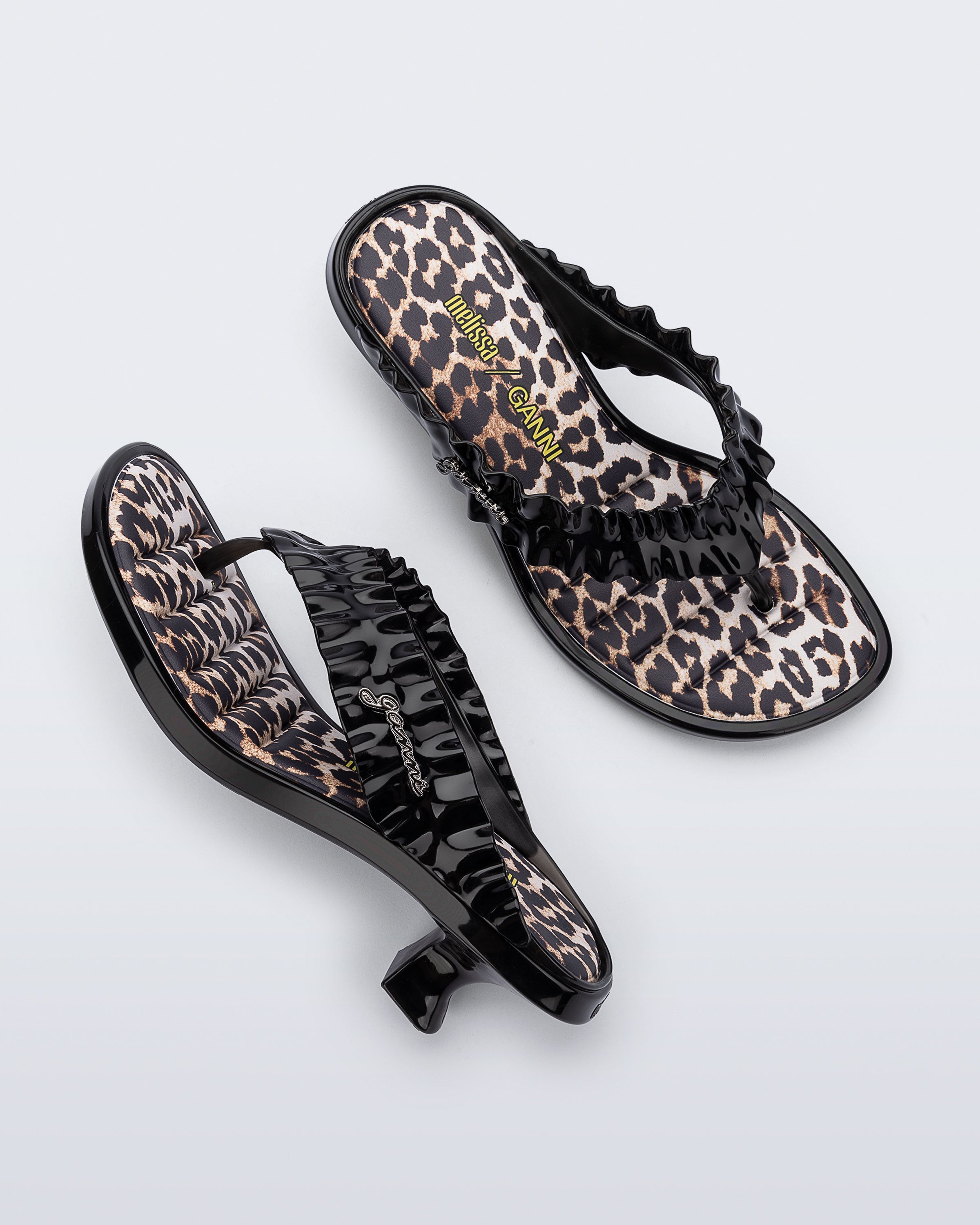 MELISSA THONG KITTEN HEEL + GANNI