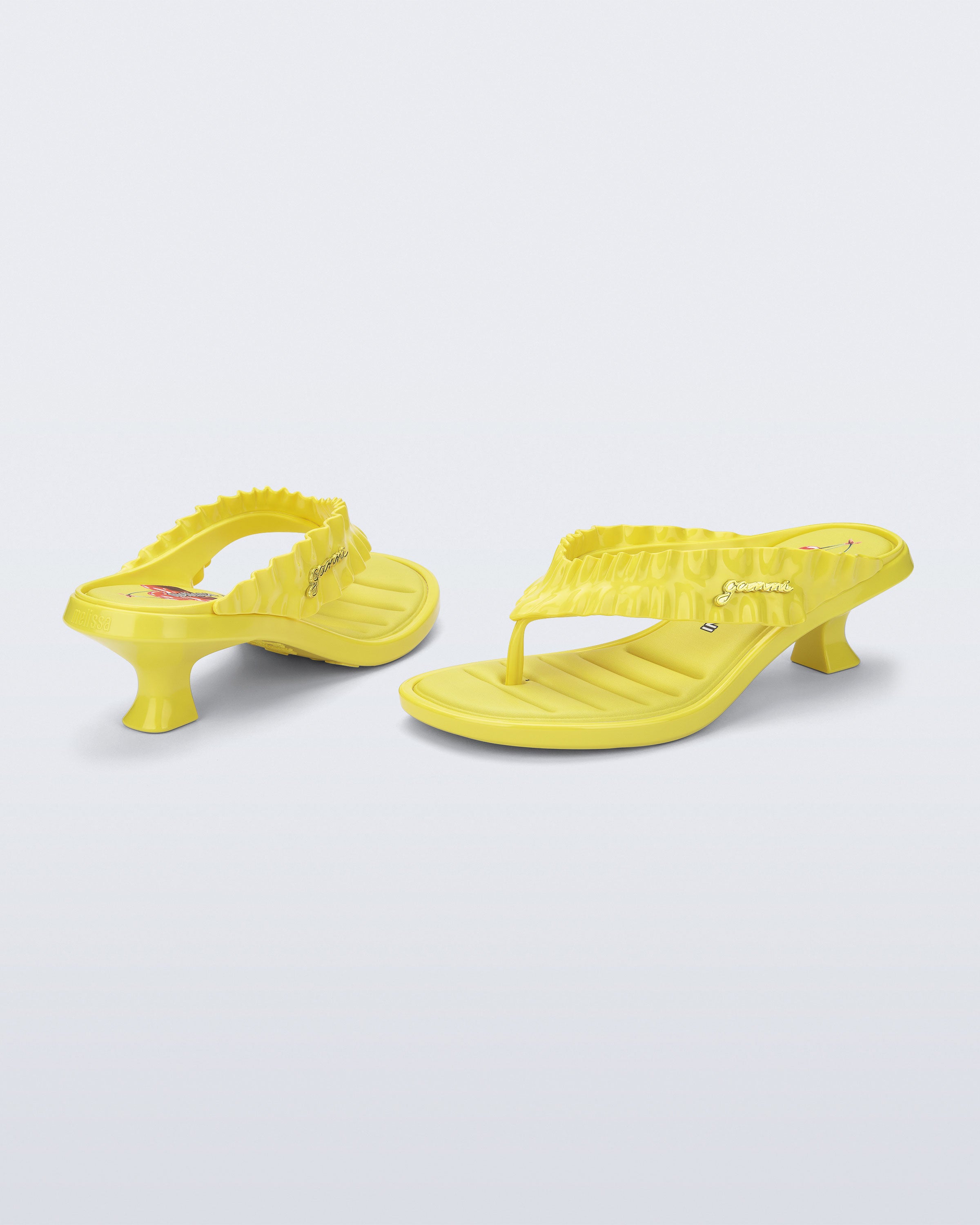 MELISSA THONG KITTEN HEEL + GANNI