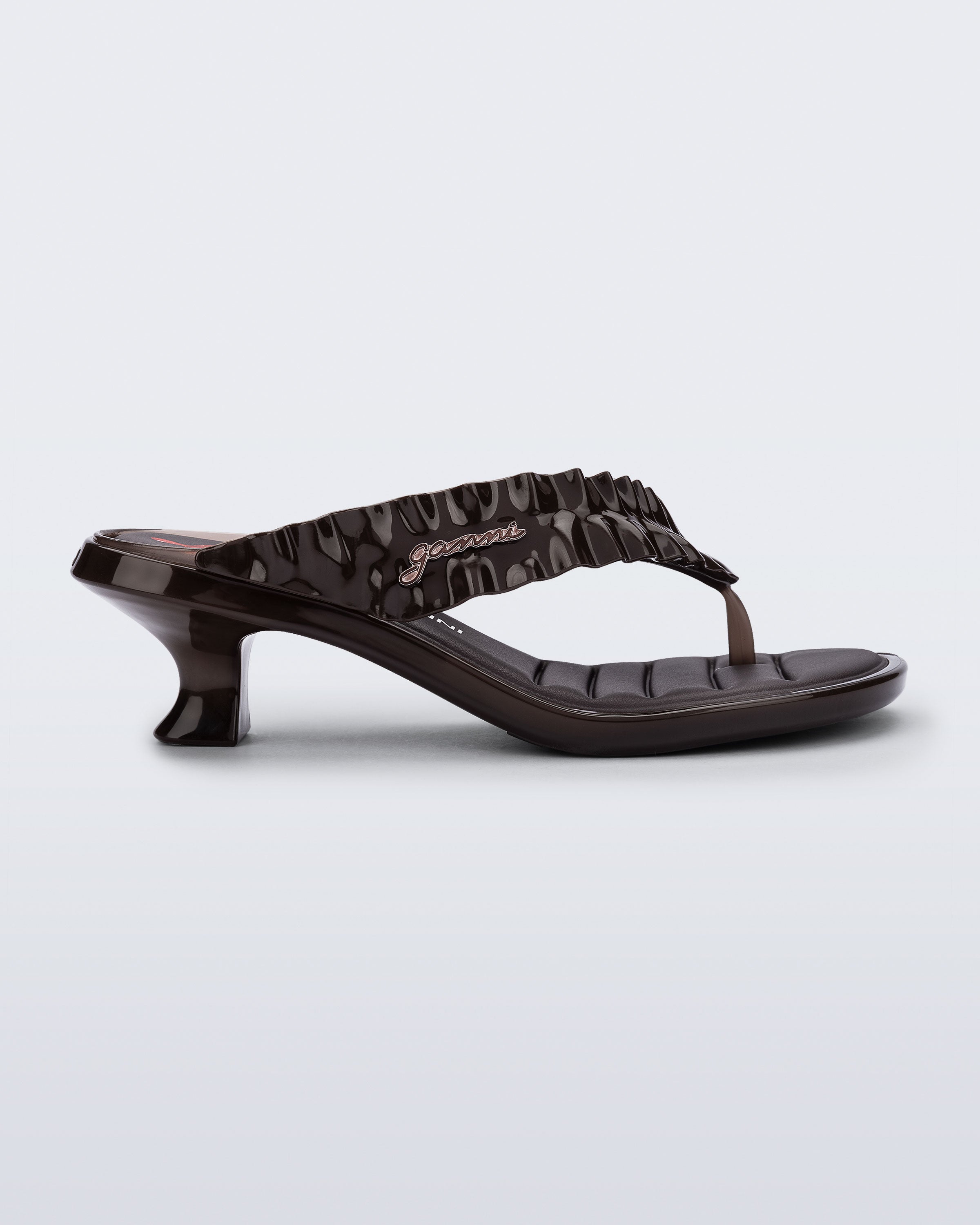 MELISSA THONG KITTEN HEEL + GANNI
