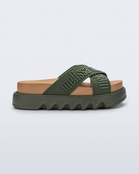 MELISSA CROSS M LOVER PLATFORM GREEN BEIGE
