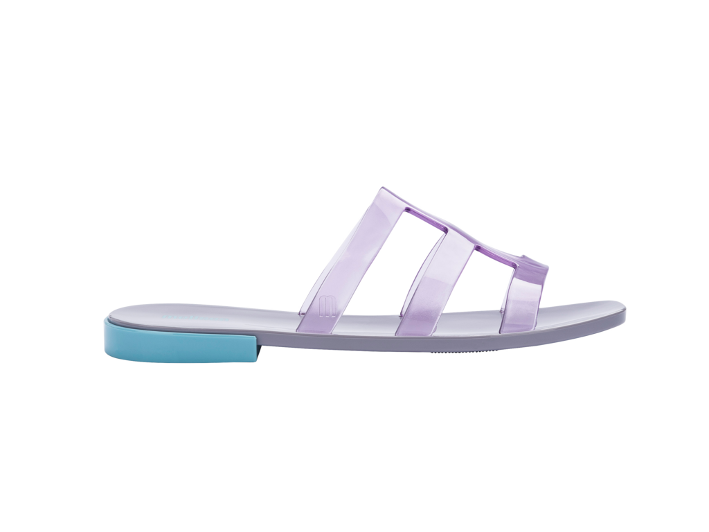 Melissa Caribe Slide - Purple Grey Blue