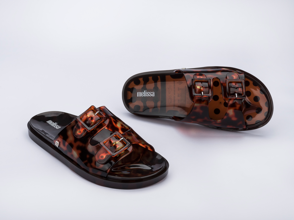 Melissa Wide Slide - Tortoiseshell