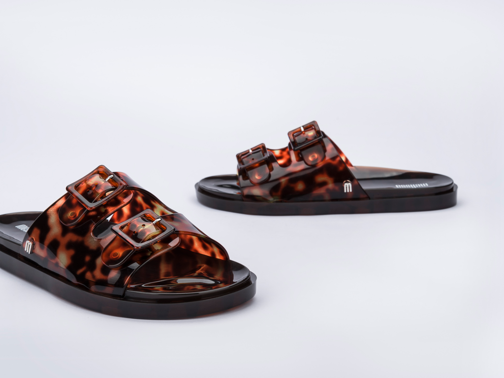 Melissa Wide Slide - Tortoiseshell