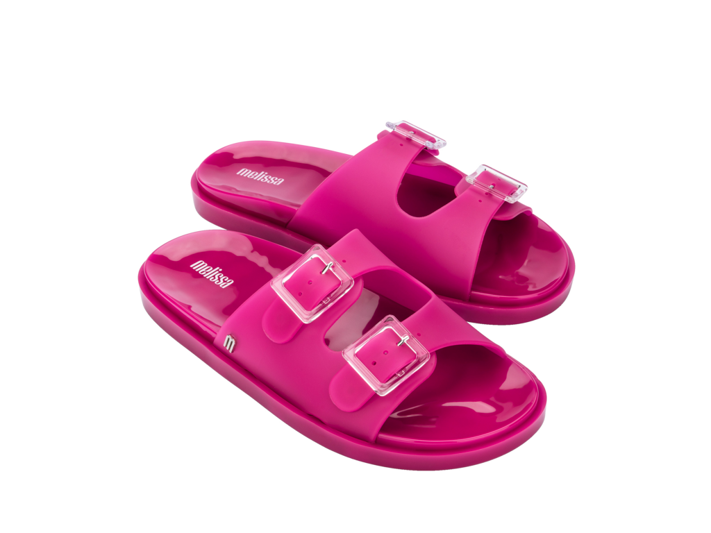 Melissa Wide Slide Neon Pink MelissaAustralia