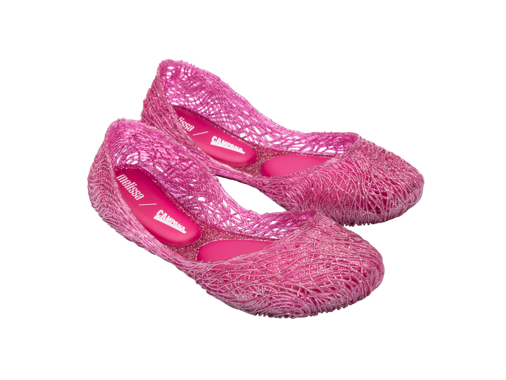 Mini melissa campana pink 2025 glitter