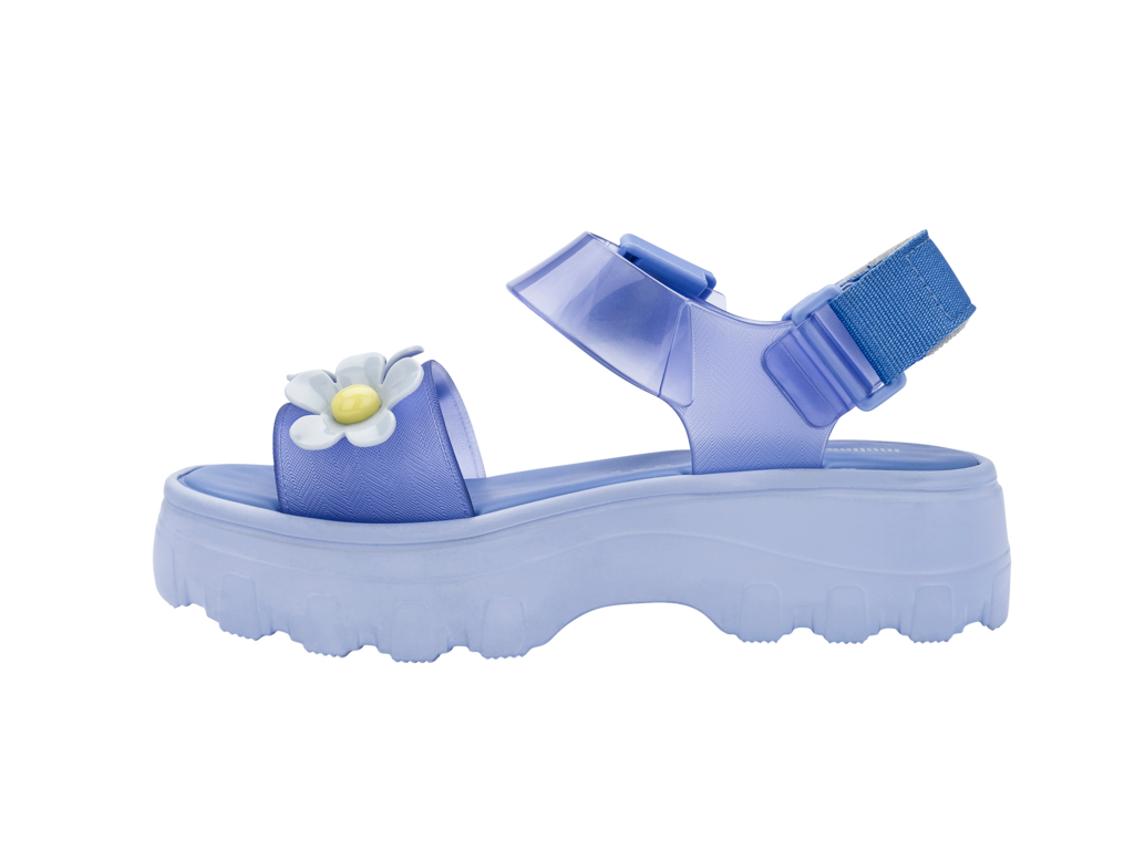 Melissa Kick Off Sandal ＋ Lazy Oaf - Blue with Flower