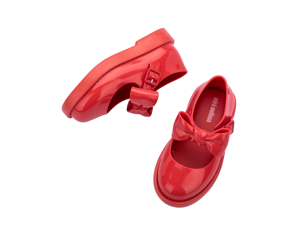 Red mini 2025 melissa shoes