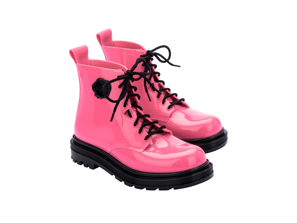 Melissa ＋ VIKTOR AND ROLF Coturno Boot - Pink Black