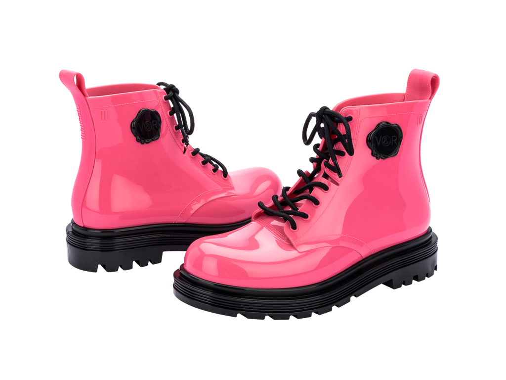 Melissa ＋ VIKTOR AND ROLF Coturno Boot - Pink Black