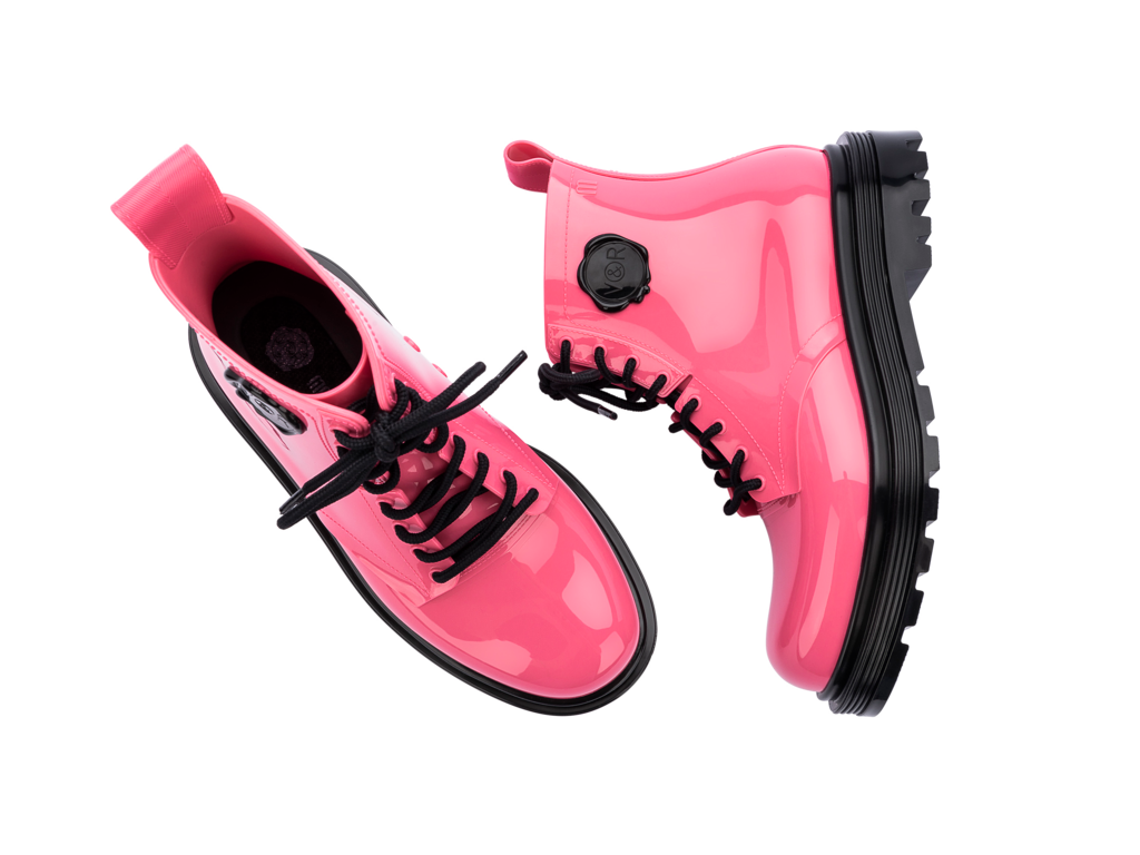 Melissa ＋ VIKTOR AND ROLF Coturno Boot - Pink Black