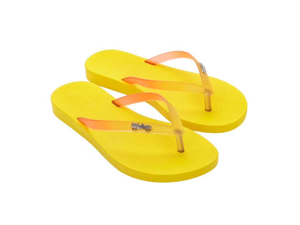 Melissa Sun Venice Flip Flop - Yellow Clear