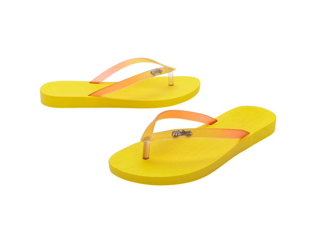 Melissa Sun Venice Flip Flop - Yellow Clear