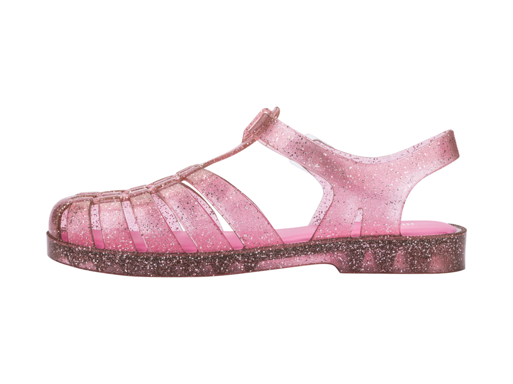 Pink Glitter Plastic Sandals Pink 7,5: Amazon.co.uk: Fashion