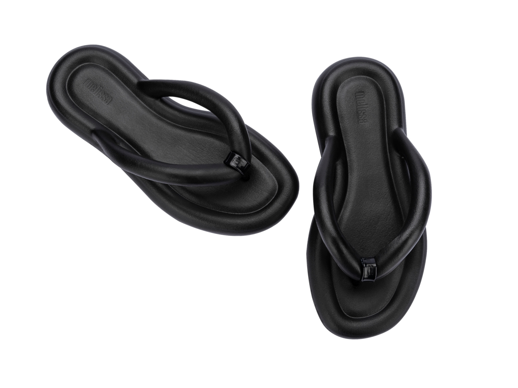 Melissa Flip Flop Free - Black/Beige