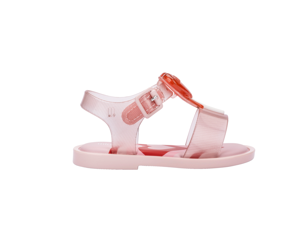 Mini Melissa Mar Sandal Jelly Pop BB - Clear Pink Red