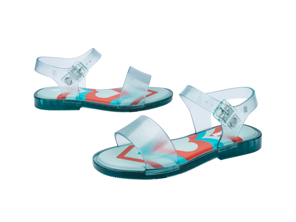 Mini Melissa Mar Sandal Jelly Pop INF - Clear Green