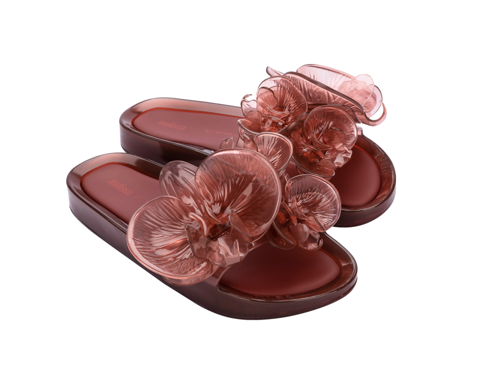 Melissa Beach Slide Flower + Y/Project - Red