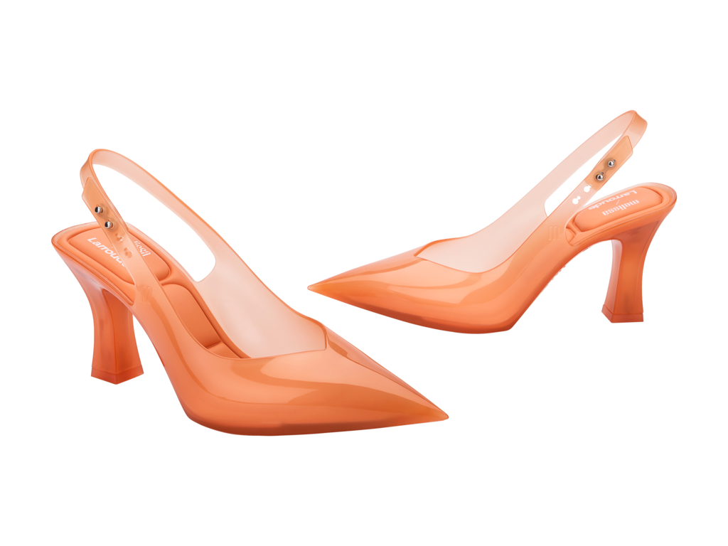 Melissa Slingback Heel + Larroude - Orange