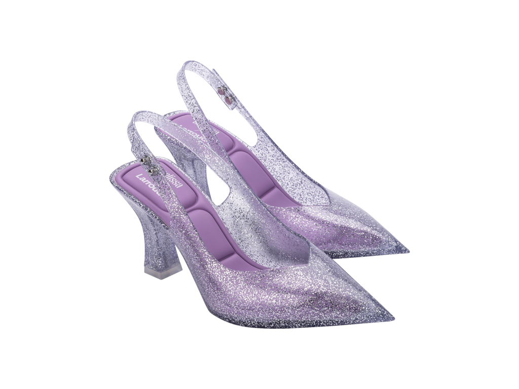 Clear slingbacks clearance