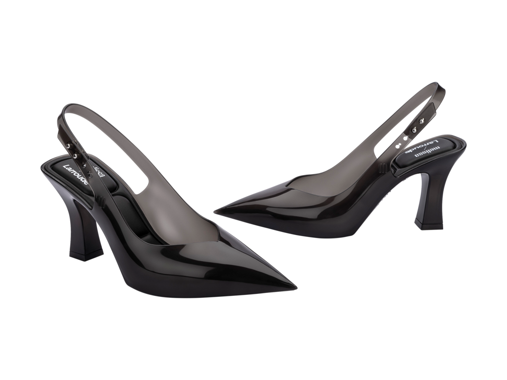 Melissa Slingback Heel + Larroude - Black