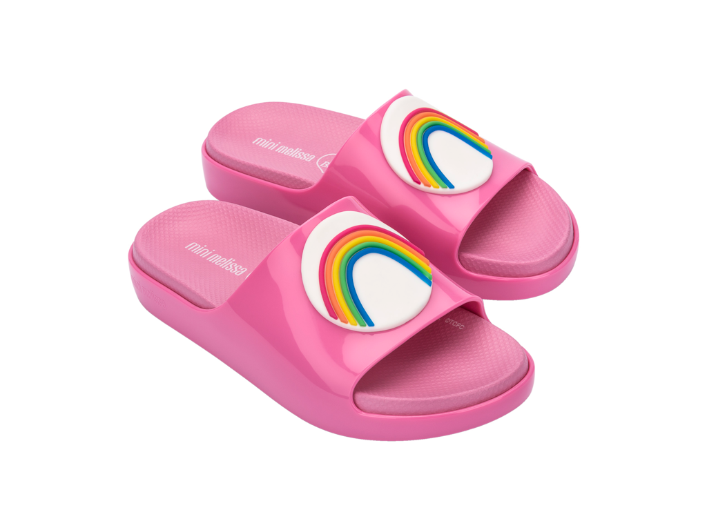 Mini Melissa Cloud Slide Care Bears INF Pink