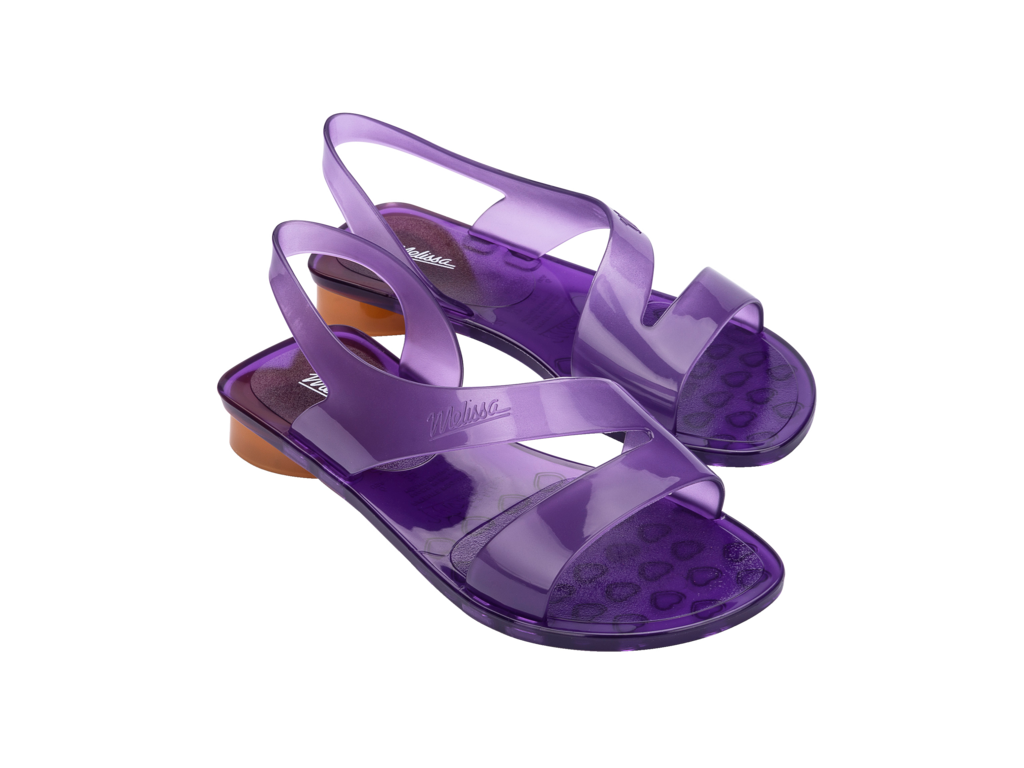 Purple hot sale jelly sandals