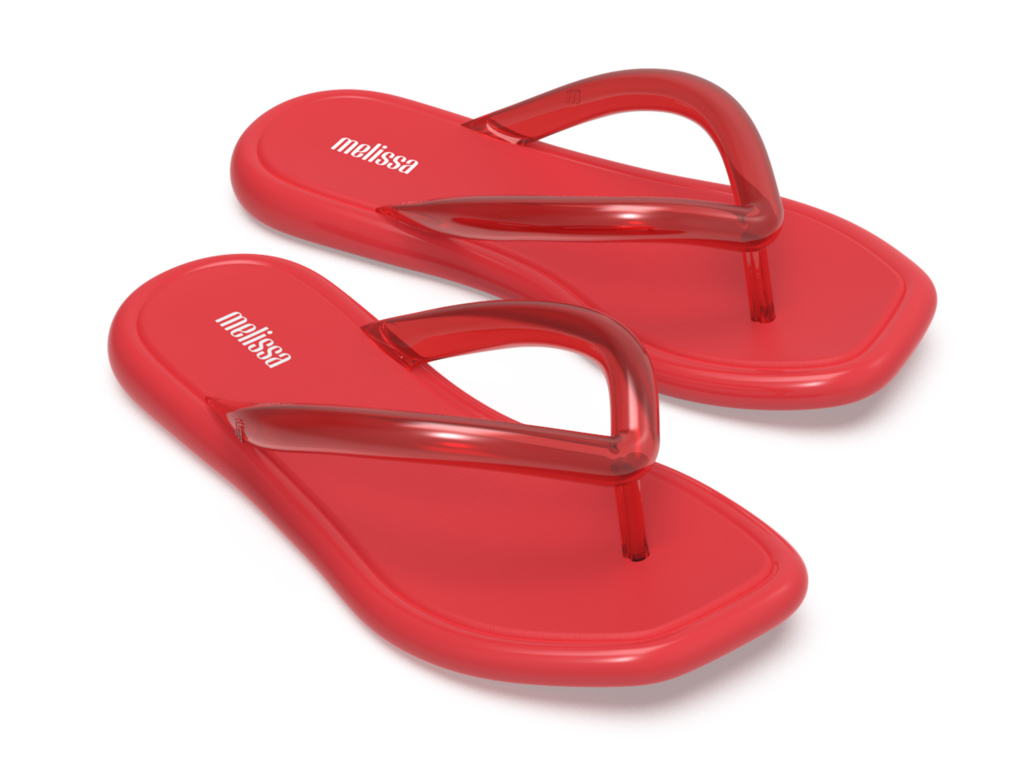 Melissa Airbubble Flip Flop - Red