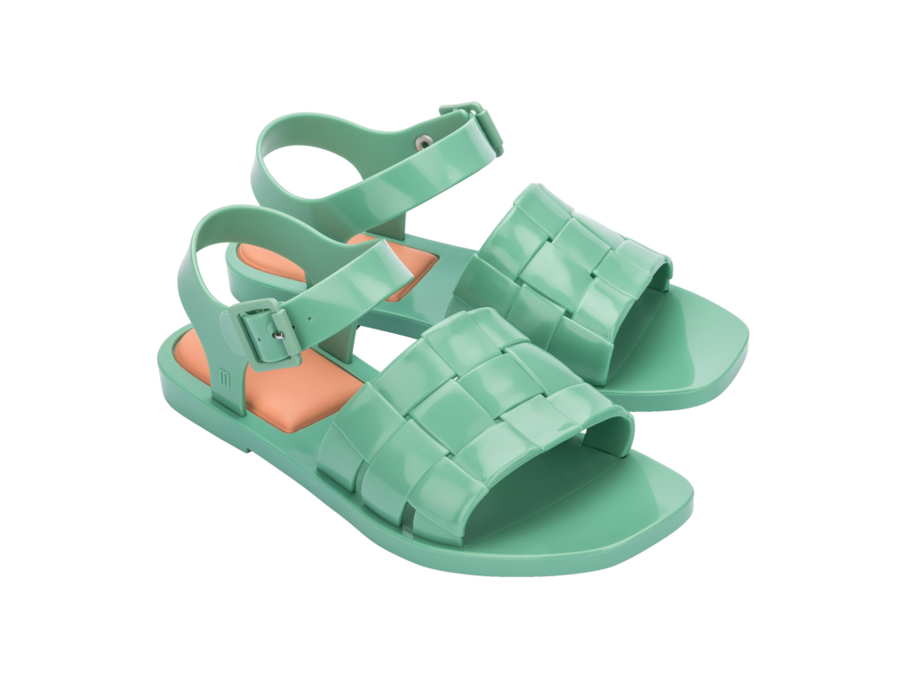 Melissa Basket Sandal - Green/Orange