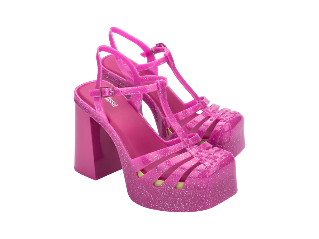 Melissa Party Heel - Glitter Pink